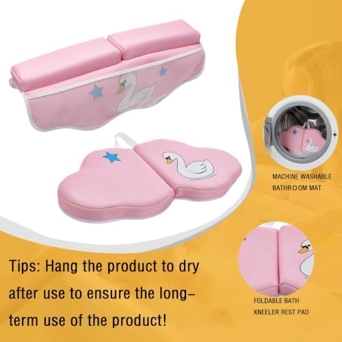 Bath Kneeler and Elbow Rest Pad Set, Bathtub Kneeling Pad - Image 5