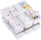 Vtopmart 12 Pack Baby Clothes Organizer, Foldable Fabric Drawer Bins by Vtopmart