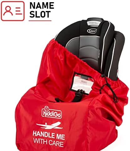 KiddiGo Car Seat Travel Bag for Airplane, 33” H x 18” W x 18” D, Fits Most - Image 4