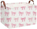 Sanjiaofeng Rectangular Kids Basket Pink Storage Bins, Girls Storage Baskets by Sanjiaofen