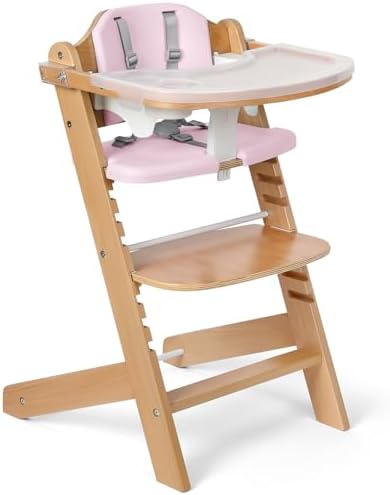 Cowiewie 3-in-1 Convertible Natural Wooden High Chair by Cowiewie