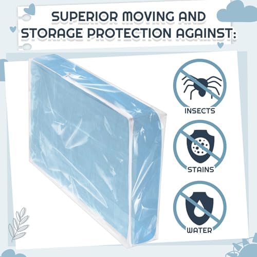 Colingmill 1 Pcs Crib Mattress Storage Bag, 4+ Mil Clear Waterproof Plastic - Image 4