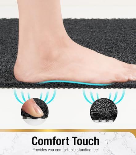 HITSLAM Bathtub Mat Non Slip, 35 x 16 Inch Long Soft PVC Loofah Shower Mat - Image 6