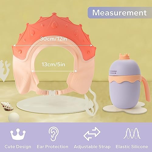 FUNUPUP Baby Shower Cap with Bath Rinse Cup - Image 5