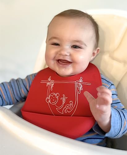 Modern Twist Bucket-Bib 100% Food-Grade Silicone, Waterproof and Reusable - Image 5