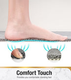 HITSLAM Square Loofah Shower Mat, 24x24 Inch Non Slip Bath Mat - Image 5