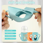 Silicone Sleeves for Pigeon Baby Bottles 5.4oz, Anti Breakage Glass Baby Bottle - Image 6