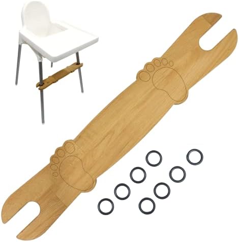 High Chair Footrest, Adjustable Non-Slip Natural Wooden Foot Rest by K%26G+foot+rest