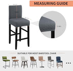 Fuloon Waterproof Barstool Covers Chair Slipcovers, 2 Pack - Image 5