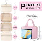 TOPEAST Travel Hanging Toiletry Bag, Personalized Initial Toiletry Pouch - Image 3