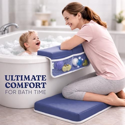 Rylor Premium Baby Bath Kneeler Mat & Elbow Rest Pad Set – Comfortable Bath - Image 2