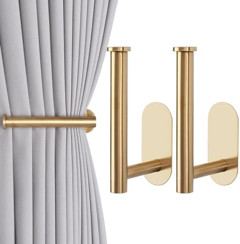 Groleca 2 Pack Adhesive Curtain Holdbacks Curtain Tie Backs by GROLECA