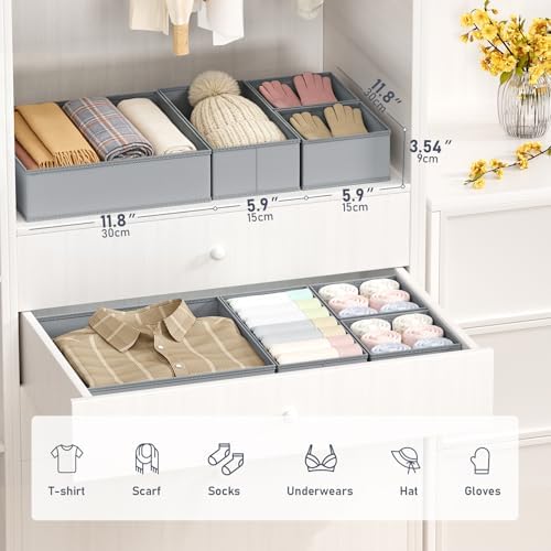 DIMJ Drawer Organizer Clothes- 26 Pack Baby Dresser Organizer - Image 2