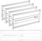 Vtopmart 6" Tall Upgrade Drawer Dividers, 12.8"-22.3" Expandable, 4 Pack by Vtopmart