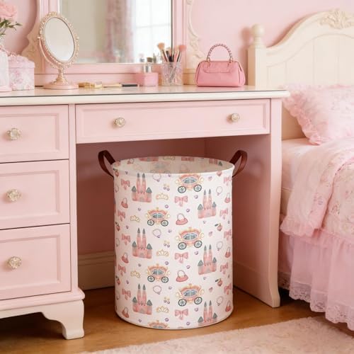 Princess hamper, Girl Laundry Basket, Baby Nursery Hamper, Waterproof foldable - Image 6