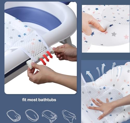 Baby Flotation Bath Cushion Infant Bath Seat Support Net Newborn Bathtub Mesh - Image 3