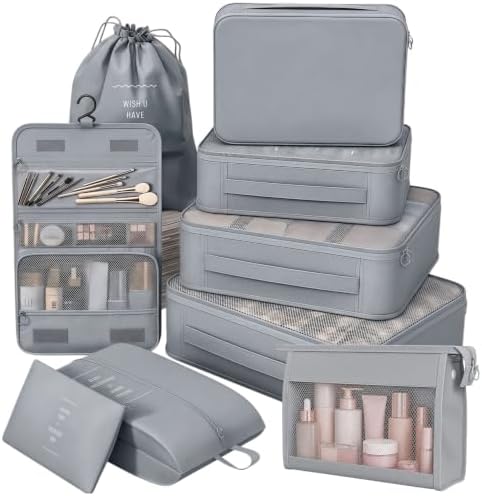 8/9 Set Packing Cubes for Travel, Suitcase Organizer Bags for Luggage by Unknown