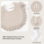 Bearmoss 8 Pack Muslin Baby Bibs - Image 4