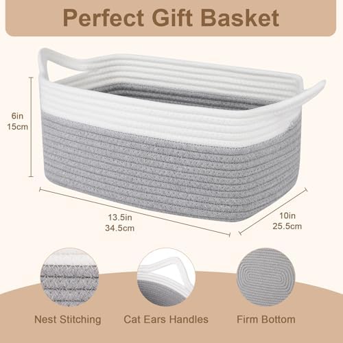 OIAHOMY Woven Basket, Gift Basket Empty - Image 2