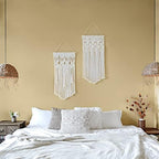 Mkono 2 Pcs Macrame Wall Hanging, Boho Woven Chic Tapestry Decor - Image 2