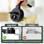 Mason Jar Pitcher, 64 oz, Glass Pitcher - Image 4