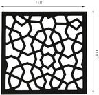 Stepstall 12 Pcs PVC Hanging Room Divider, Thick Decorative Flower Design Room - Image 2