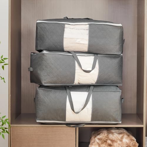 105L Extra Large Storage Bag for Blankets Comforters Bedding Clothes Pillow - Image 2