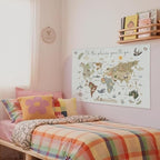Wheatwin World Map Wall Art Banner - Image 6