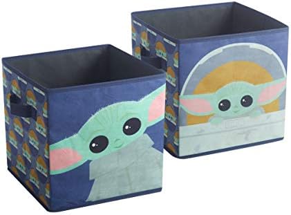 Idea Nuova Star Wars The Mandalorian, The Child Set of 2 Durable Storage Cubes by IdeaNuovaCharacterShop
