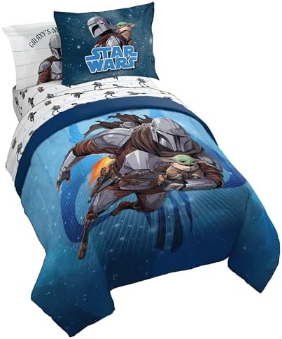 Jay Franco Kids Bed Set, The Mandalorian, 5 Piece Twin by JayFranco