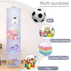 Basumee Hanging Stuffed Animals Storage, 2 Pack Mesh Plush Storage - Image 5