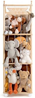 Mloong Stuffed Animal Storage, 54in Wood Zoo Cage, Large Plush Toy Organizer by mloong