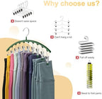 Legging Organizer for Closet, Metal Yoga Pants Hangers 1 Pack w/10 Clips Holds - Image 2