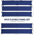 MATISUN Crib Rail Cover, 5cm Foam Panels, 3 Long 3 Short Foldable Panels - Image 2