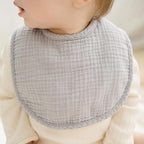Konssy 8-Pack Muslin Baby Bibs, Adjustable Fit - Image 6