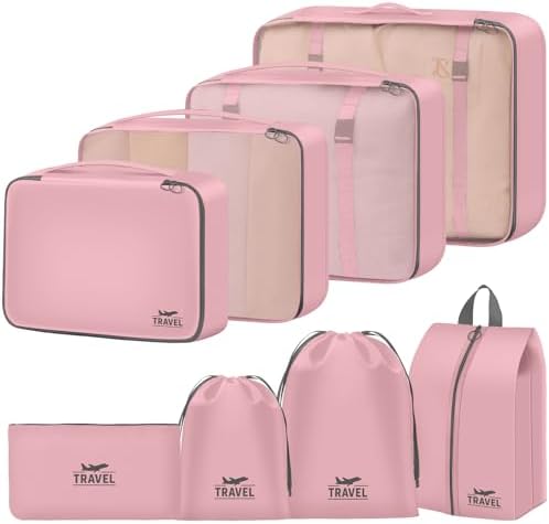 Packing Cubes for Travel by YEEYAA