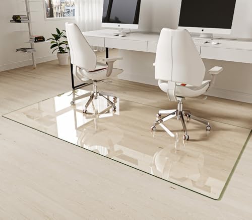 Koonmi Tempered Glass Chair Mat 40"x80" by KOONMI
