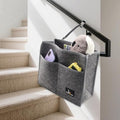 Stair Handrail Caddy Bag for Staircase, Balustrade & Crib Rail, Felt Removable by CoverGeny