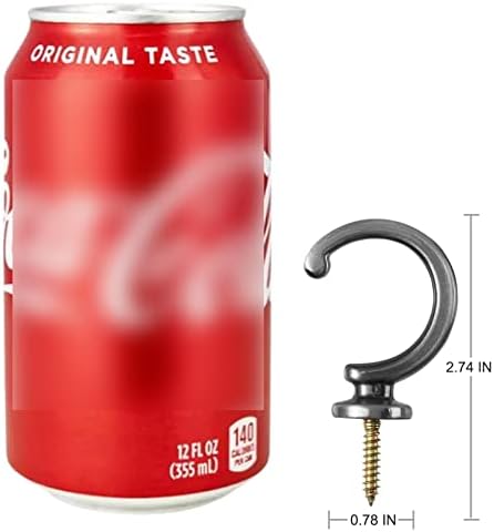DeSS 2 Pack Curtain Holdbacks Curtain Tiebacks Hooks Wall Mounted Curtain Hooks - Image 7