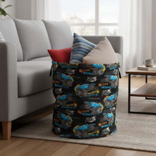 Collapsible Round Storage Basket, Waterproof Soft-Sided Organizer, Laundry - Image 3
