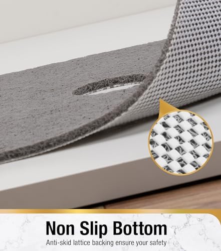 HITSLAM Shower Mat, 24 x 24inch Non Slip Bath Mat - Image 3