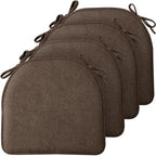 TushGuard Chair Cushions, 4 Pack Memory Foam Chair Pads by TushGuardSeatCushonsPillows