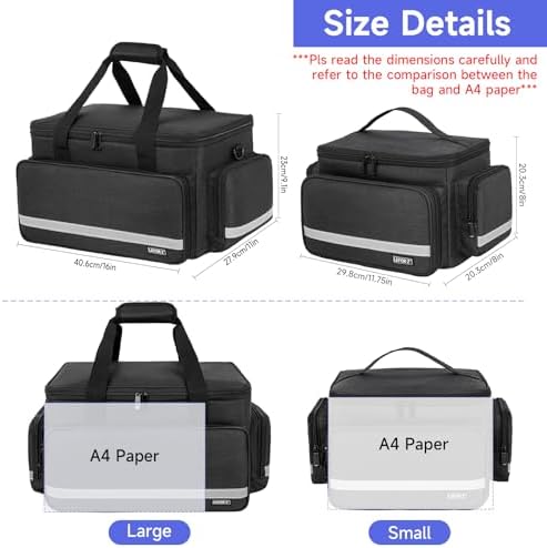 LEFOR·Z Home Health Nurse Bag Medical Bag Empty First Aid Storage - Image 3
