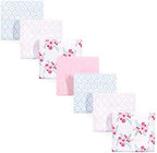 Luvable Friends Unisex Baby Cotton Flannel Receiving Blankets, Floral 7-Pack - Image 2