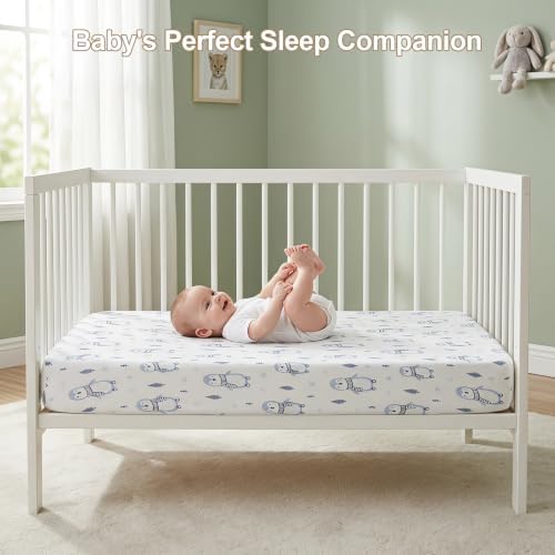 Baby Crib Sheets 2 Pack for Boys and Girls Fit for Standard Crib Toddler - Image 6
