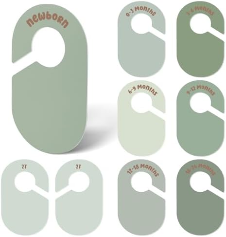 MEILIDY Double Sided Baby Closet Dividers by MEILIDY