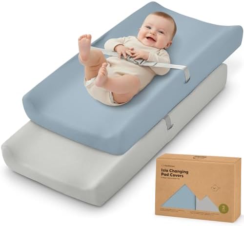 2-Pack Baby Changing Pad Cover for Girl by KeaBabies