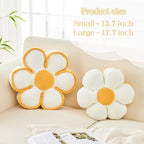 Kcvvcr Flower Pillow, Soft Flower Decorative Throw Pillow, Cute Daisy Flower - Image 2