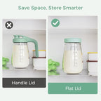 Momcozy Glass Breast Milk Pitcher Lid, Dishwasher Safe Food Grade Caps 1pc - Image 6