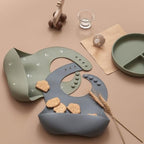 Moonkie Silicone Baby Bibs Set of 2, BPA Free Waterproof Baby Bibs - Image 6